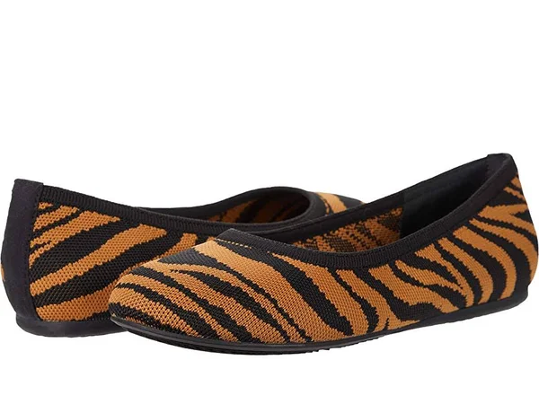 Women's SoftWalk Sonora Knit Ballet Flat, Size: 11, Black