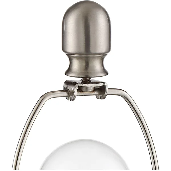 Alana Blue Glass Accent Night Light Lamp with Table Top Dimmer