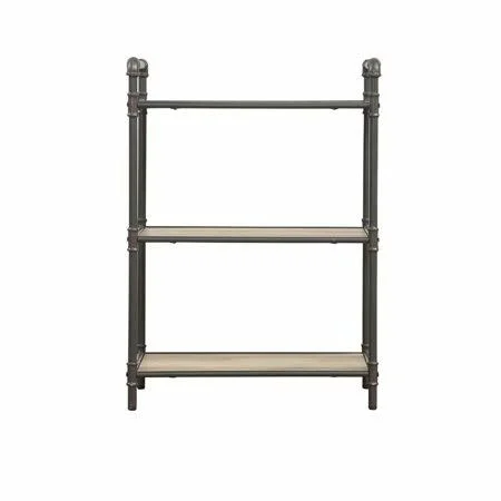 Acme Itzel Bookshelf in Antique Oak & Sandy Gray 97162 - Size: 23.5 x 13.2