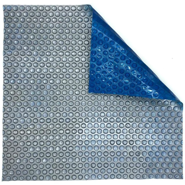 Blue Wave 14-mil Solar Blanket for Rectangular In-Ground Pools Silver and Blue - Size: 15-ft x 30-ft
