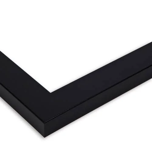 Collage Picture Frame - Satin Black Frame with 6 openings for 5x7 Photos with Liberty Blue Mat. D3926FG1104, ArtToFrames