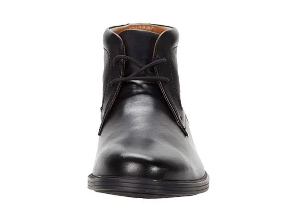 Clarks Whiddon Mid Mens Leather Waterproof Chukka Boots - Black