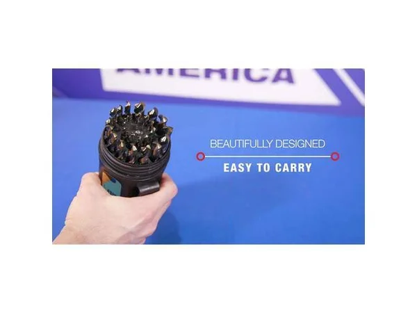 Drill America 29 Piece Heavy Duty High Speed Steel Drill Bit Set with Black and Gold Finish in Round Case (1/16x22 - 1/2x22 x 64