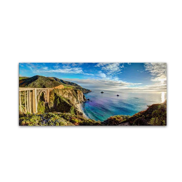 Trademark Fine Art David Ayash &Big Sur - Bixby Bridge - California-I& Canvas