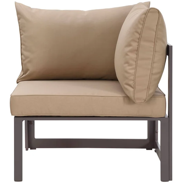 Modway Chance Corner Outdoor Patio Armchair - White