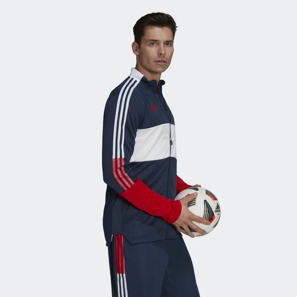 Adidas Men's Navy/Red Tiro Track Jacket - Size: XXL, Polyester