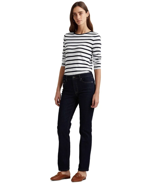 Lauren Ralph Lauren White Slimming Straight Jeans