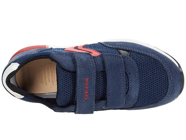 Geox Shoes Alben Boy Navy and Red - Size 10.5