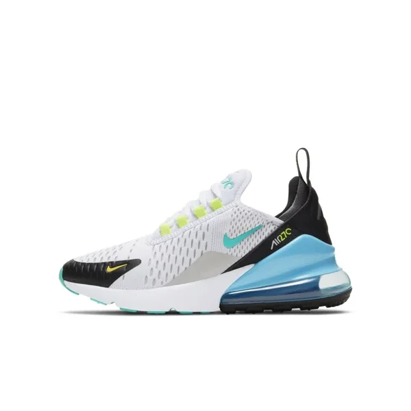 Nike Boys Air Max 270 - Shoes White/Hyper Jade Size 05.5