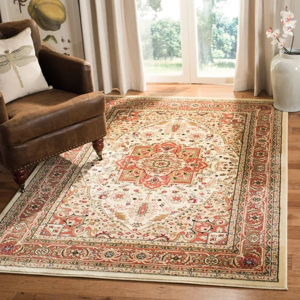 Safavieh Lyndhurst LNH330R 3&3x22 x 5&3x22 Ivory - Rust Area Rug