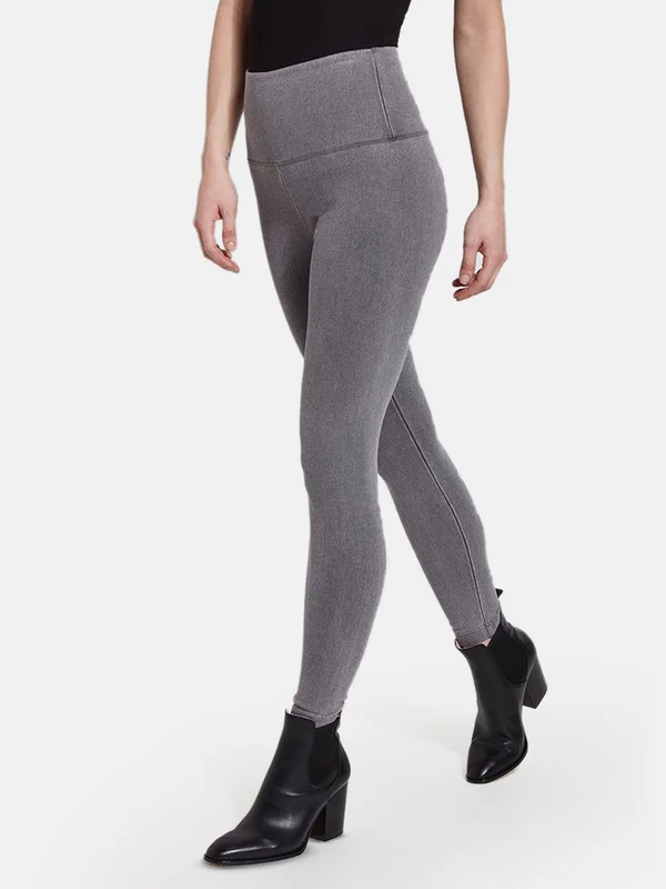 Lysse Leggings 6175 Slimming Denim Legging - Mid Grey