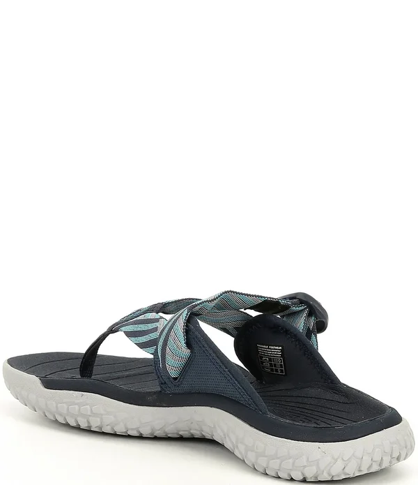 Keen Women's Solr Toe Post Sandal - 6 - Navy, Blue Mist