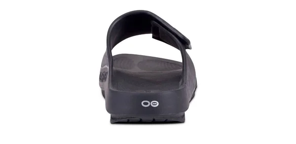 OOFOS Men's OOahh Sport Flex Recovery Sandal Size 15 in Matte Black
