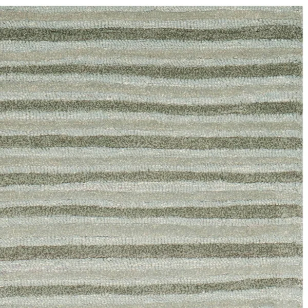 Safavieh 2&-3x22 x 10& Martha Stewart Hand Drawn Stripe Nmbus Cloud GRY Rug