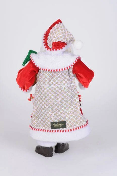 Karen Didion Originals Whimsical Gingerbread Santa Figurine - 19 Inches