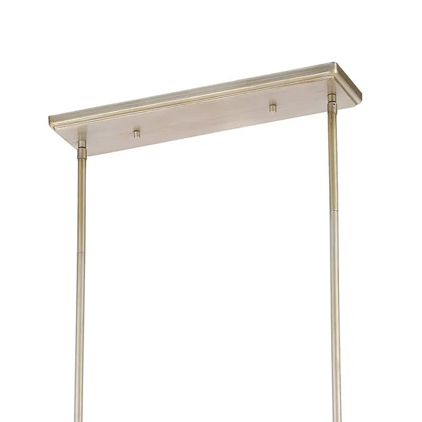 Elk Lighting Diffusion 4-Light Island Light in Aged Silver with Frosted Glass 57038/4