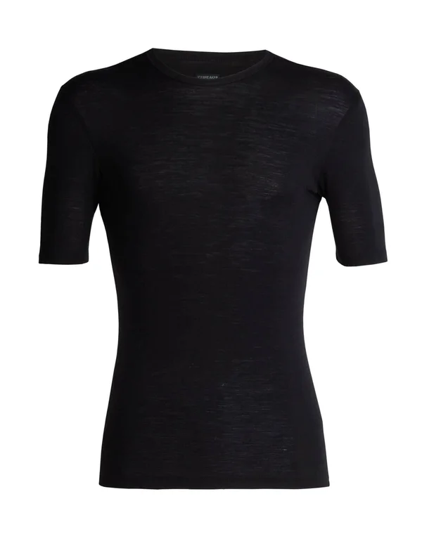 Icebreaker Men's 175 Everyday Short Sleeve Crewe Black M