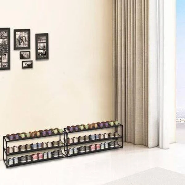 3 Tier 10 Pair Shoe Rack Rebrilliant