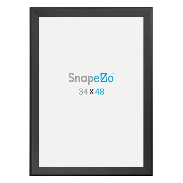 34x48 Inches Black SnapeZo Snap Frame - 1.7x22 Profile
