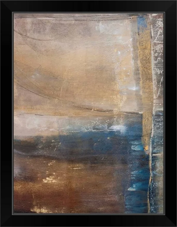 Kinetic Stone I - Black Framed Wall Art, 18x24, Great Big Canvas