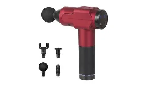 High-Intensity Massage Gun Percussion Deep Tissue - TSA Approved for Carry-On Go Body - in Crimson, 6.7 x 2 x 8.3