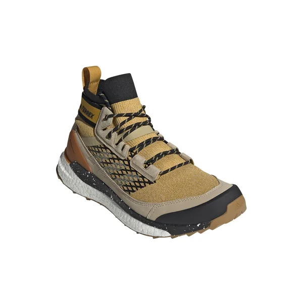 adidas Terrex Free Hiker Yellow - Mens Hiking & Approach Shoes, Size US 11.5 - Color Legacy Gold - Sand - Core Black