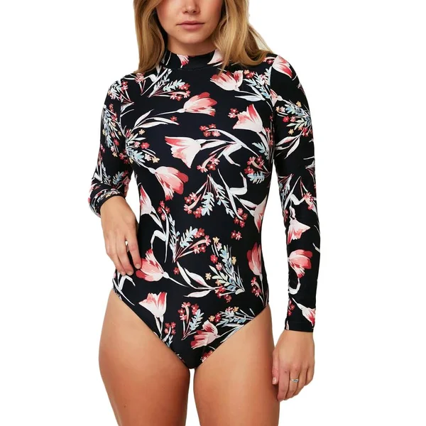 O&Neill Myrtos Sylvie Floral Surf Suit One Piece Women's Black 2 - L