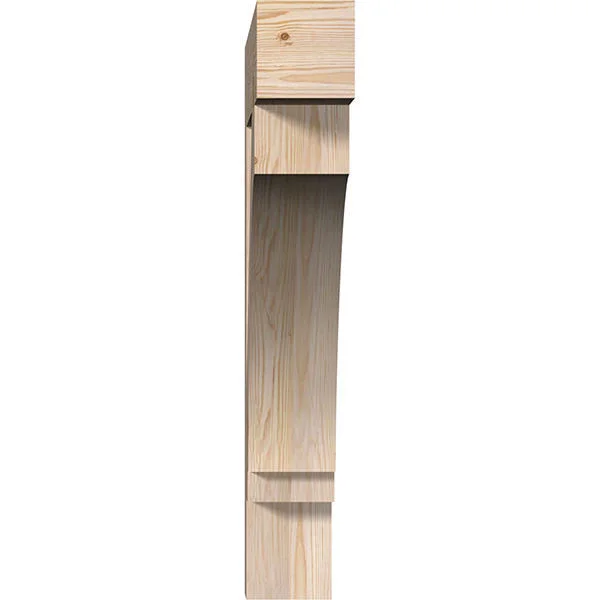 Ekena Millwork BKT06X36X36IMP05SDF 5 1/2x22W x 36x22D x 36x22H Imperial Block Smooth BRACKET - Douglas Fir