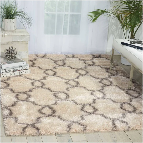 Nourison Escape ESCP2 3&11x22 x 5&11x22 White Shades Area Rug