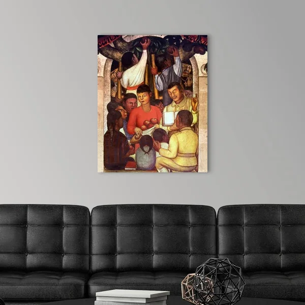 Rivera: Education - 1926, Canvas Wall Art, 24x30, Great Big Canvas