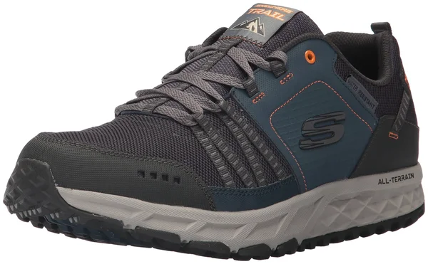 Skechers Men's Escape Plan Athletic Shoes Navy, Orange 6.5