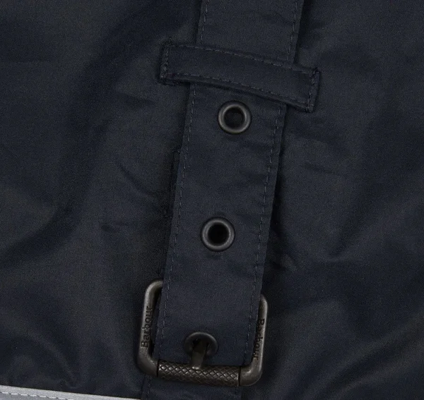 Barbour Tartan Fleece Lined Dog Coat Navy - S