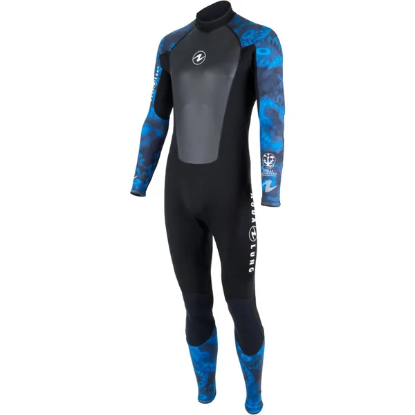 Aqua Lung Men's Hydroflex 3mm Wetsuit Black/Blue Camo - 3XL