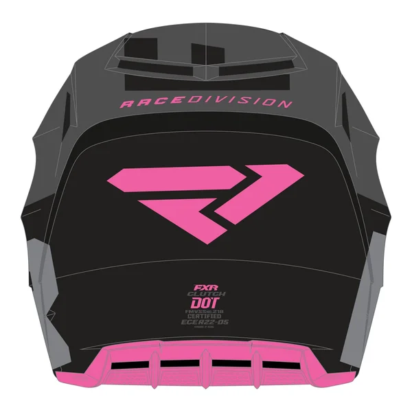FXR Clutch Evo Helmet Black/Charcoal/Electric Pink 2XL
