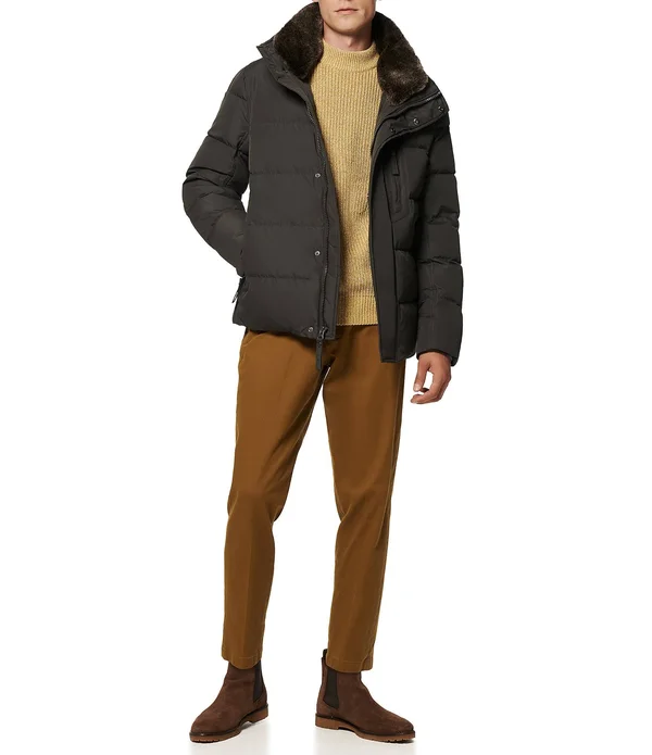 Marc New York Horizon Faux-Fur Down Hooded Jacket - 2XL