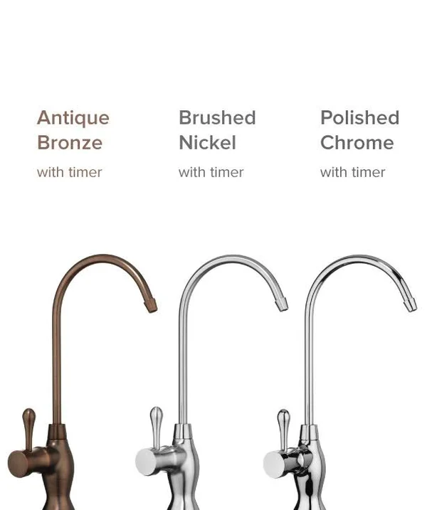 Brondell - Water Filter Faucet in Brushed Nickel, Universal Sink Faucet for Water Filtration Systems - REVERSE Osmosis, Ro, Unde