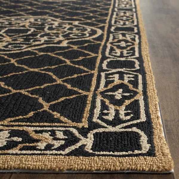 Safavieh Easy Care Rug Collection EZC729D - Black - Gold - 8& x 10&
