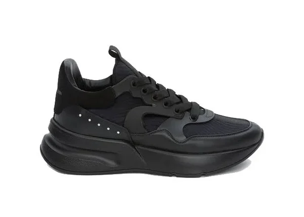 Alexander McQueen Oversized Runner Black Silver