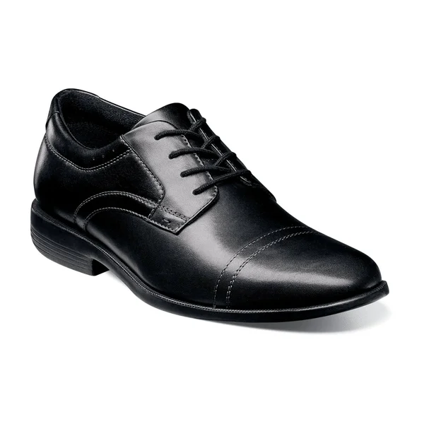 Men's Nunn Bush Dixon Cap Toe Oxford - Black - Size 8.5