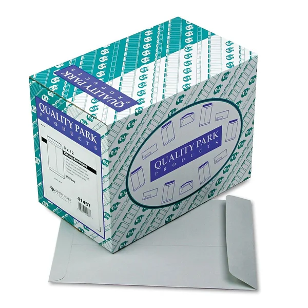 Quality Park Catalog Envelope - Executive Gray, 9x22 x 12x22 - 250 count