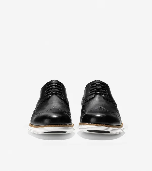 Men's Cole Haan Original Grand Wingtip Oxford - Black - Size 8.5
