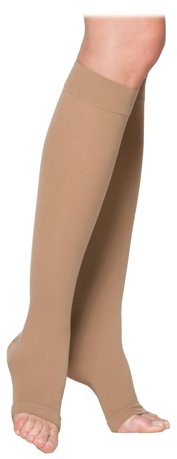 Sigvaris Cotton Knee High, Open Toe