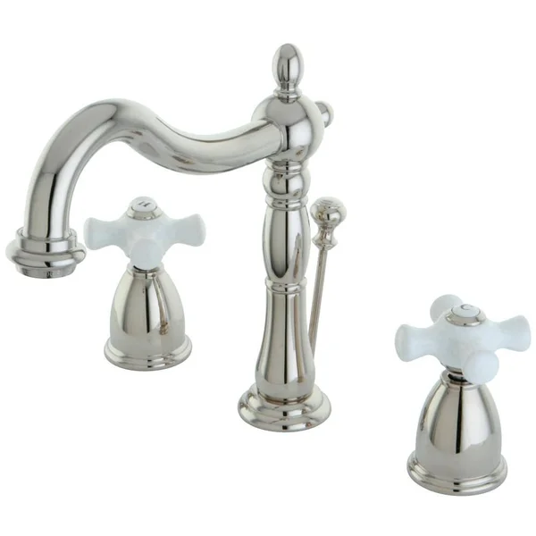Kingston Brass KB1978PX 8x22 Widespread Bathroom Faucet, Brushed Nickel