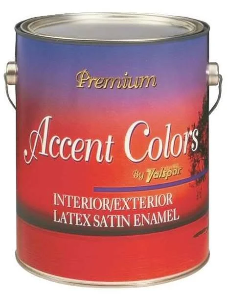 Valspar 3052 Latex Enamel Paint - 1 gal, Yellow Base