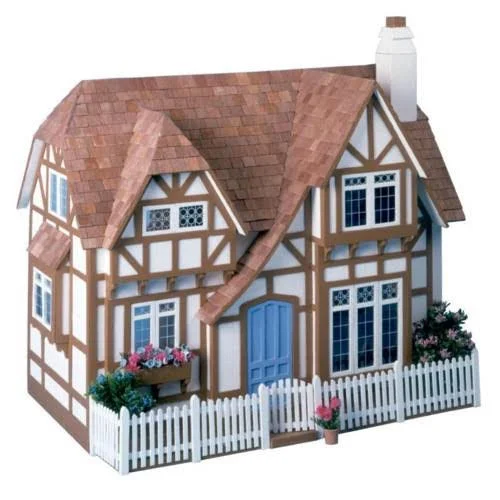 Greenleaf Glencroft Dollhouse Kit - 1 inch Scale, Size: Medium, Brown