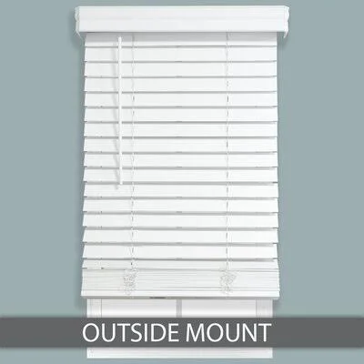 Isabella Room Darkening White Venetian Blind Charlton Home Length: 65.5x22W x 60x22L
