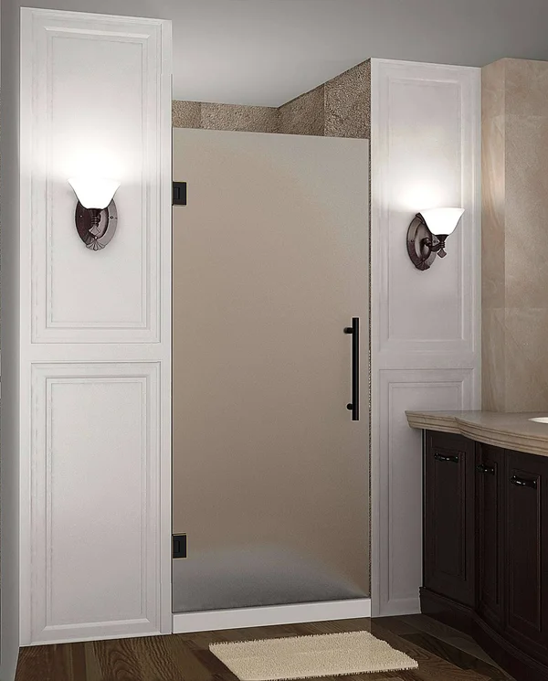 Aston Sdr995f-33-10 Cascadia 33x22 Wide x 72x22 High Frameless Hinged Shower Door WI Oil Rubbed Bronze