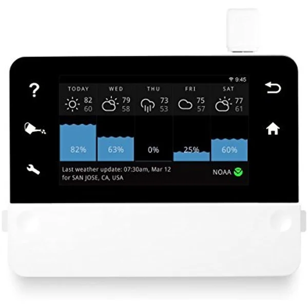 Rainmachine Touch HD-12 Cloud Independent Smart WI Fi Irrigation Controller, 6" x 1" x 4"