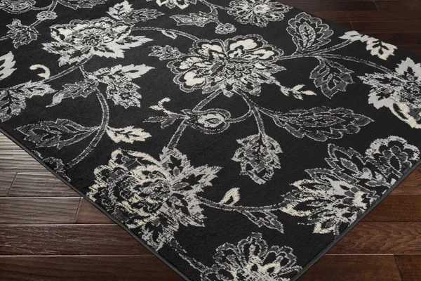 Surya Paramount PAR-1093 Black Area Rug 6&7x22 x 9&6x22