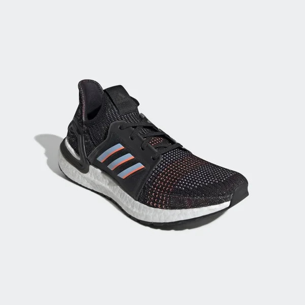 Adidas Ultraboost 19 Shoes - Men's - Core Black, Glow Blue - 8